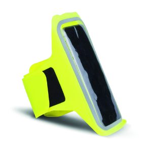 gelbe, reflektierende Smartphone-Tasche für Outdoor-Sport