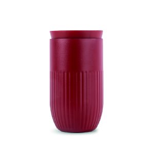 Ansicht des roten Bechers