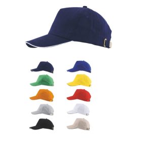 Cap 5 Panel aus gebürsteter Baumwolle