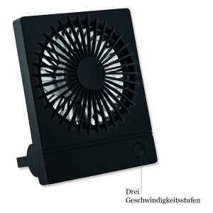 Akkuventilator in schwarz für Unterwegs
