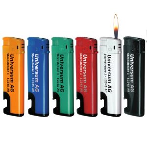 Elektronikfeuerzeug mit Flaschenöffner