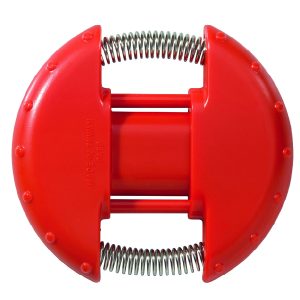 roter Handtrainer mit Widerstandsfedern