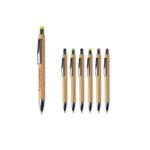 Bambus Kugelschreiber New York mit Touchpen