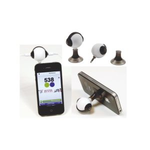 Ohrhörer-Splitter Kugel mit Halterung Sauger