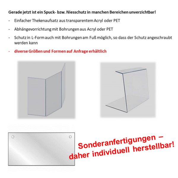 Spuckschutz / Niesschutz