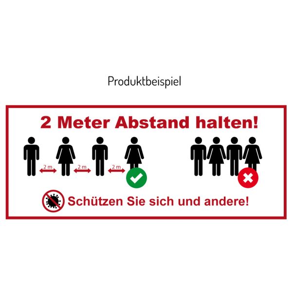 Warnaufkleber / Bodenaufkleber